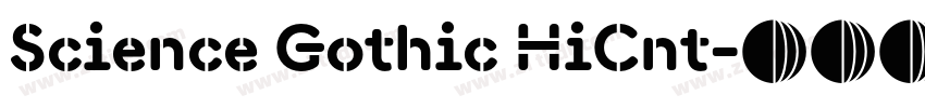 Science Gothic HiCnt字体转换